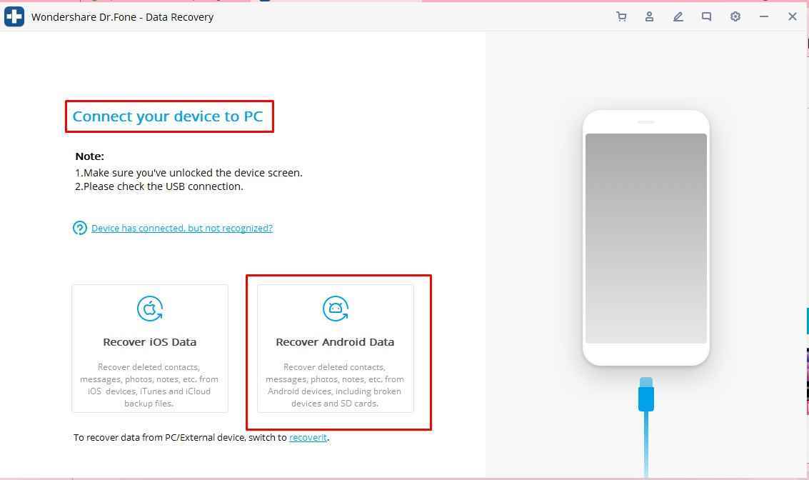 choose android recovery