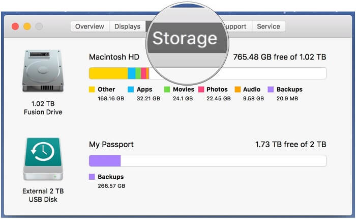 how to delete other storage on macbook