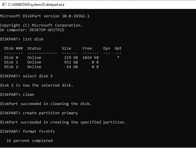 how to format my hard drive on windows