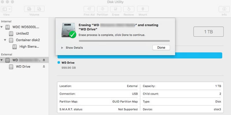 format wd my passport for mac sierra