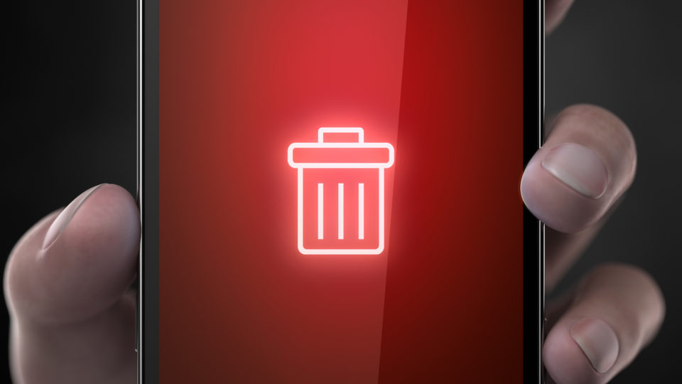 empty trash on phone