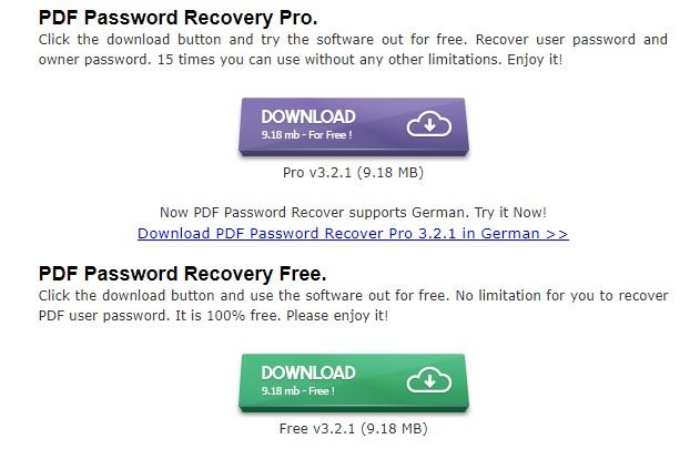 recover pdf password online