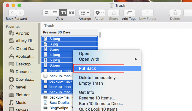 récupération de fichiers supprimer sur Mac 4