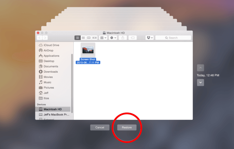 récupération de fichiers supprimer sur Mac 7