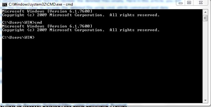 How To Recover Deleted Files With Without Command Prompt