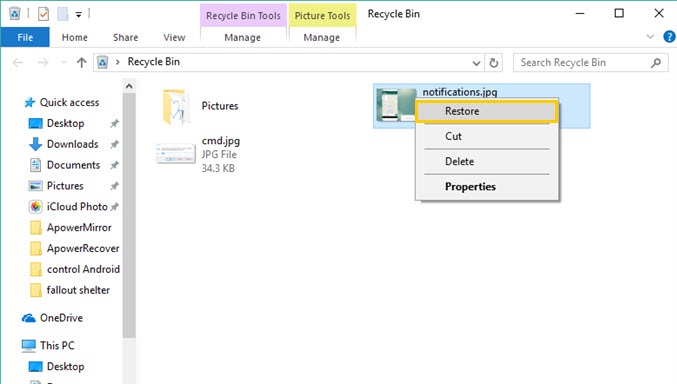 récupérer-fichiers supprimés-Windows 10-2