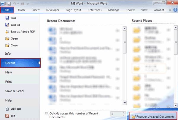 Useful Tips To Recover Your Lost Or Accidently Deleted Word File