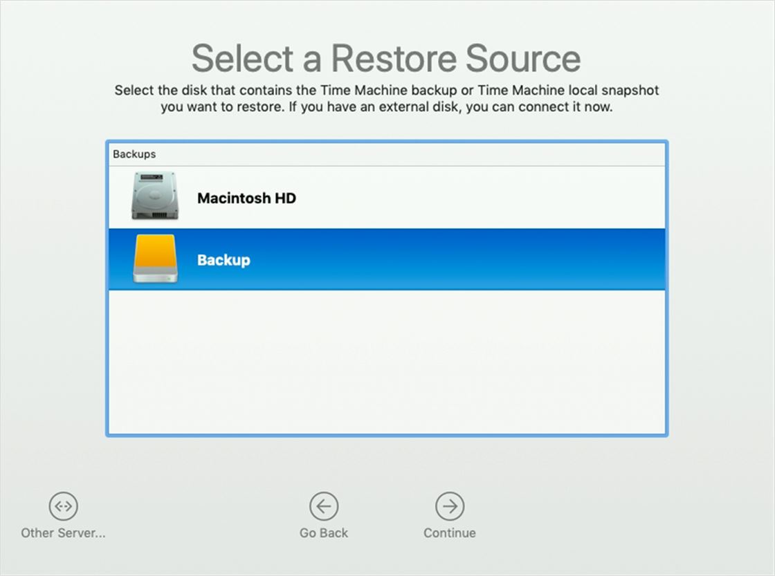 how to backup macbook pro in recovery mode