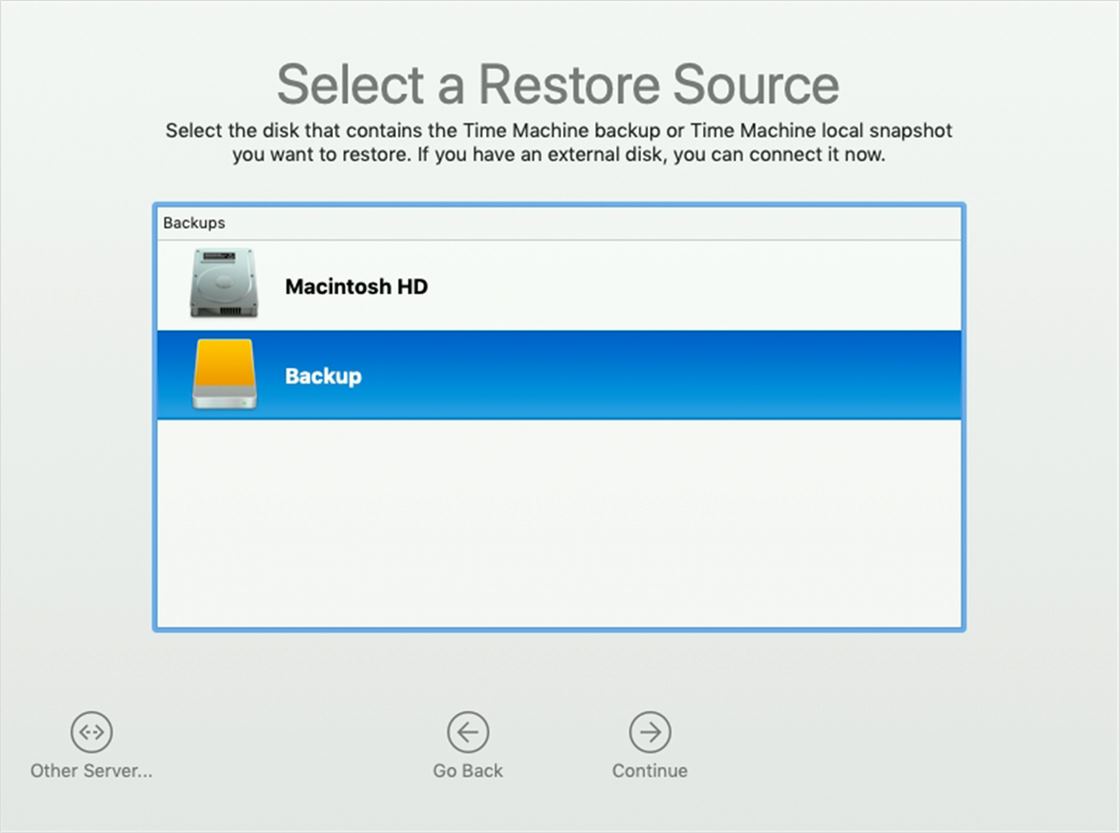 Restore MacBook Pro