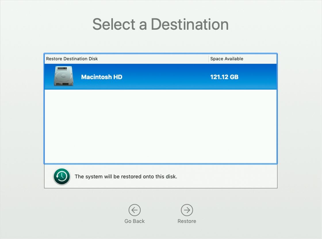 restore macbook pro from external hard drive