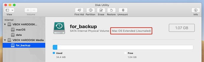 restore from mac backup