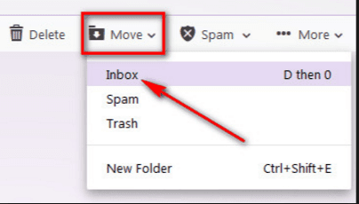 how to get back deleted emails from trash