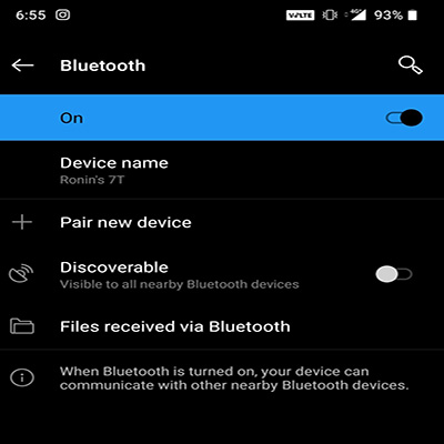 copiar aplicaciones a Android con bluetooth