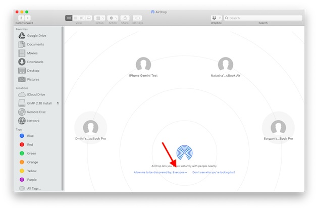 how to transfer photos from mac to iphone using airdrop