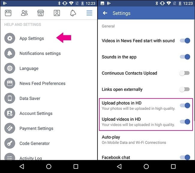 comment réparer les vidéos floues sur facebook sous android
