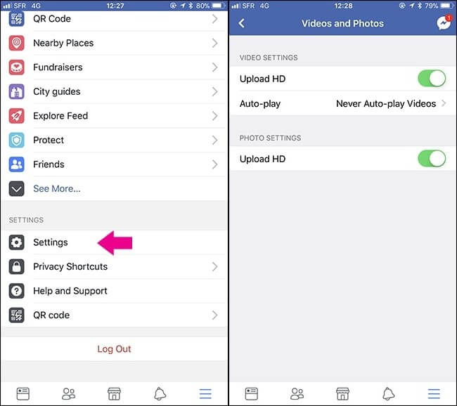 comment faire des vidéos sans flou sur facebook