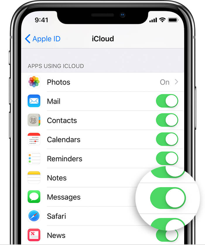 enable-icloud-messages-on-iphone