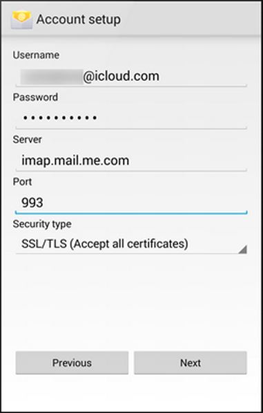 how to set up icloud email client