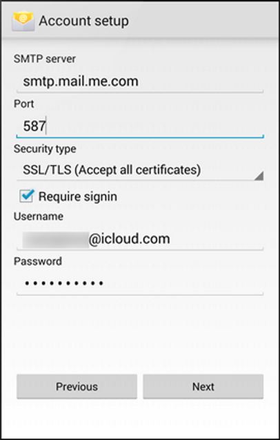 setting up an icloud email account