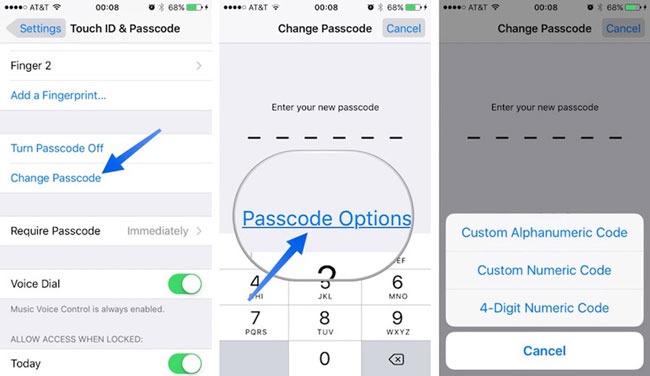 how to reset iphone passcode without restoring