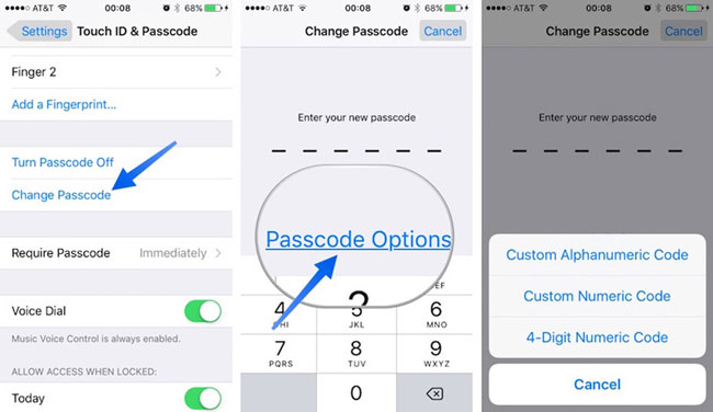 how to reset passcode without restore for iphone