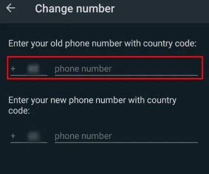 change number