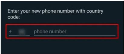 enter phone number