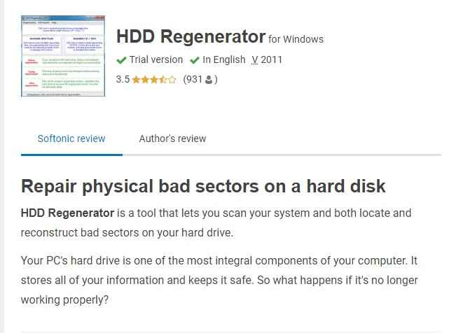 hdd regenerator