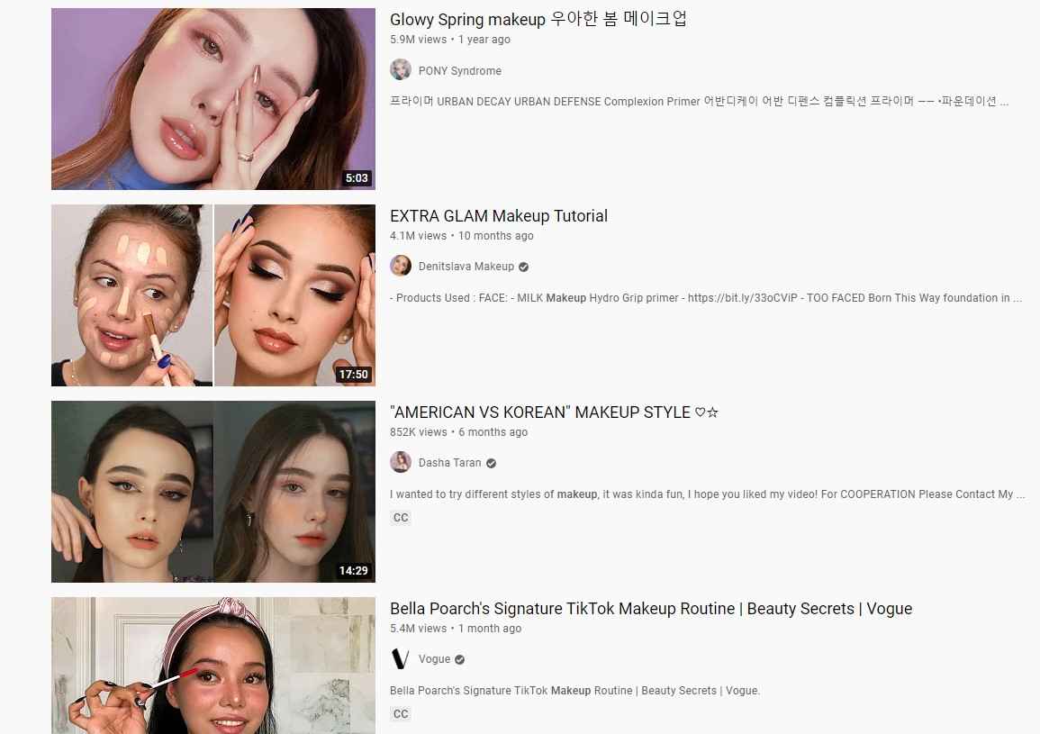 makeup video
