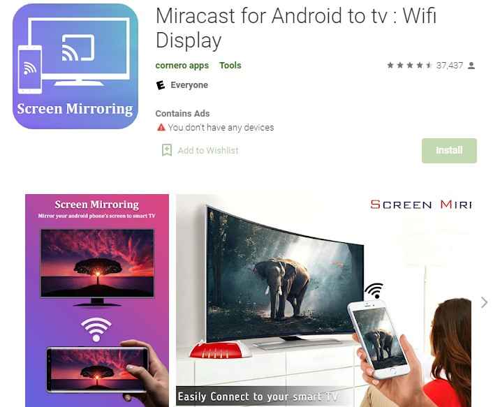 Miracast Screen Mirroring