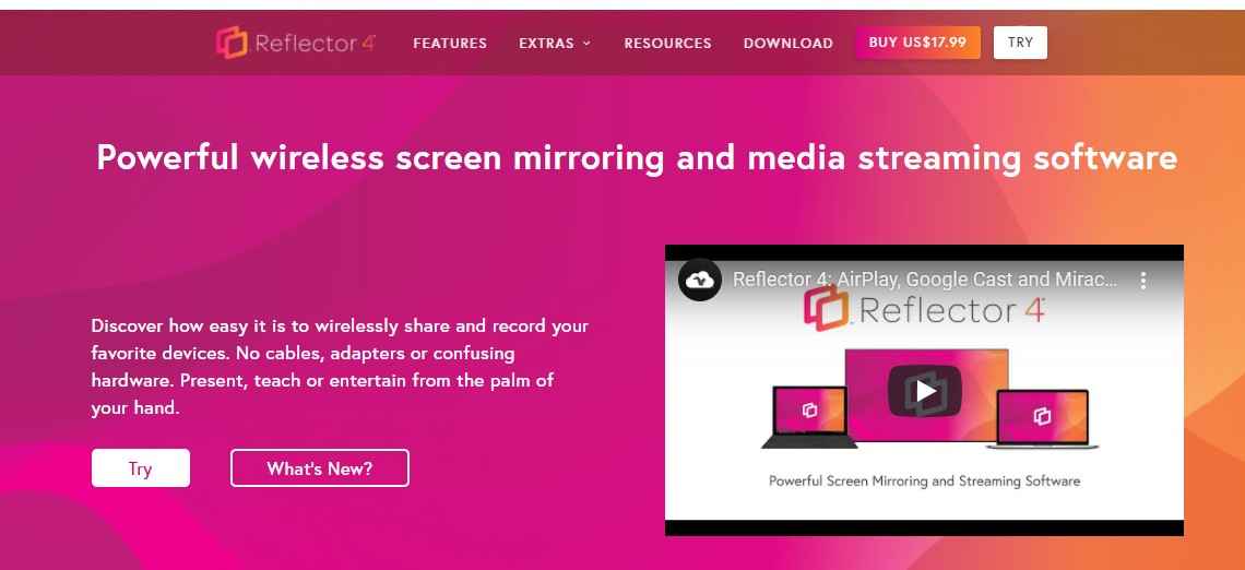 Reflector 4  Screen mirror Android, iOS & Chrome OS to a bigger screen