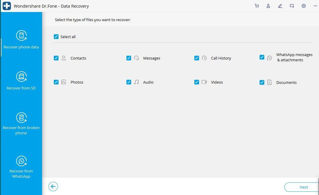 select data types