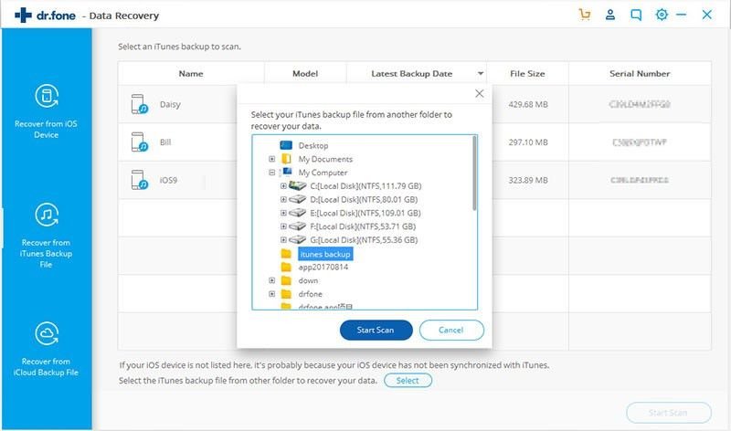 fonepaw iphone data recovery cannot find backup