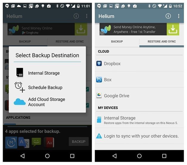 how to backup photos on android