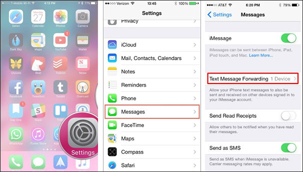 how to save text messages from iphone to gmail