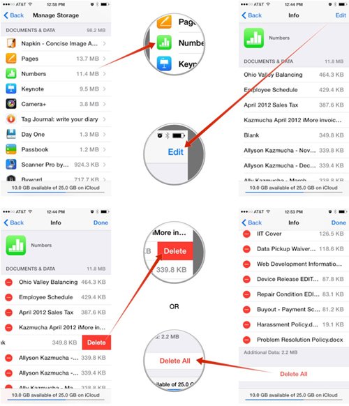 How to Delete Things from iCloud (Apps/Contacts/Documents/etc.)