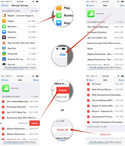 deleting files from icloud