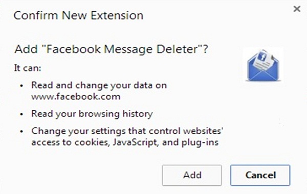 facebook delete messages