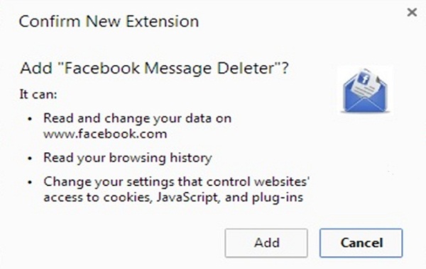 how to delete facebook messages