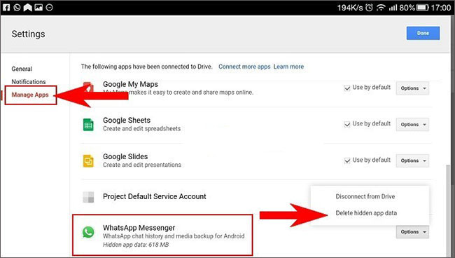 whatsapp backup google drive download