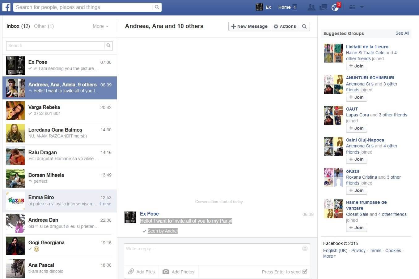 download facebook messages