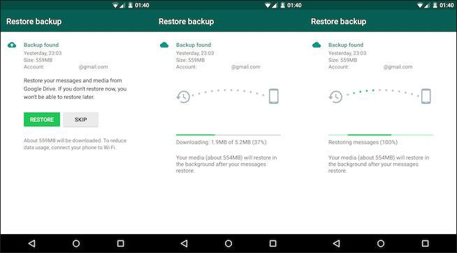 download whatsapp backup from google drive