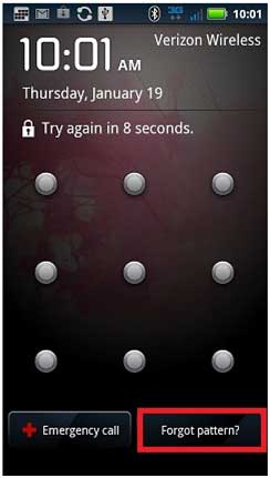 unlock pattern lock android phone