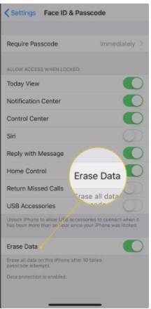 erase data