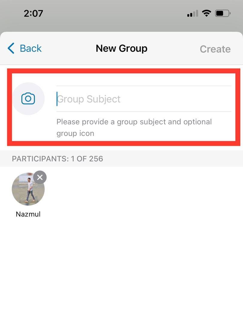 new group name